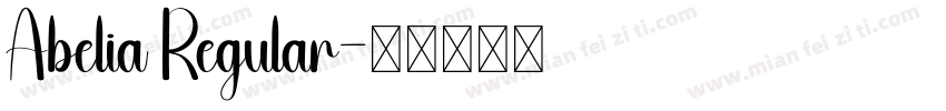 Abelia Regular字体转换